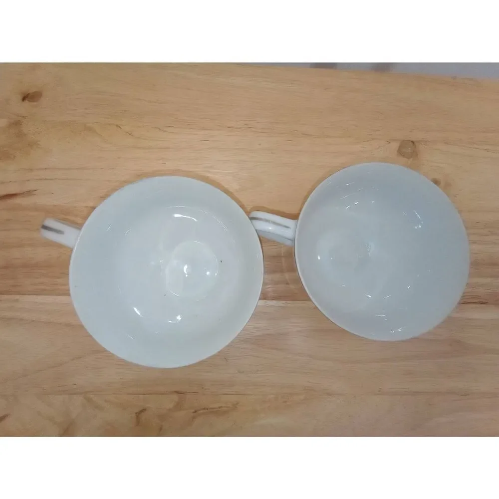 Two vintage MCM Laurel China tea cups 